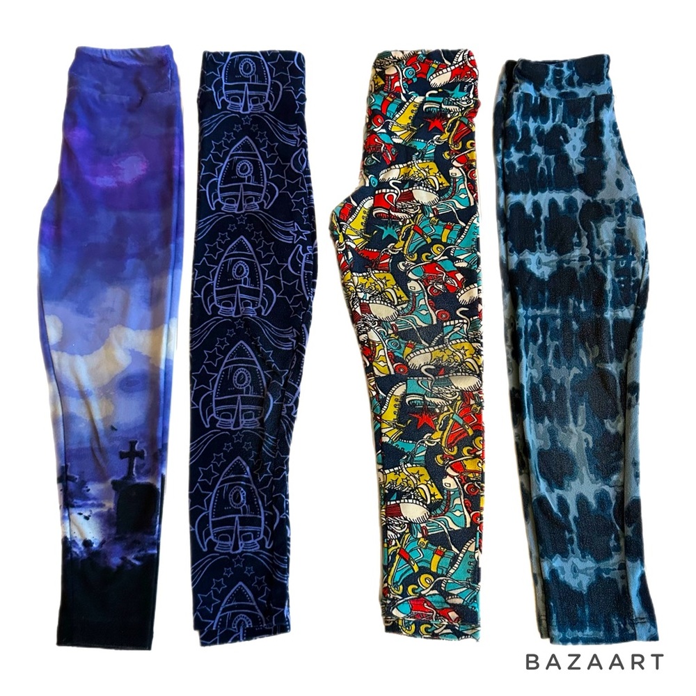 LuLaRoe Kids S/M 4 pack of leggings | GUC and well loved condition
